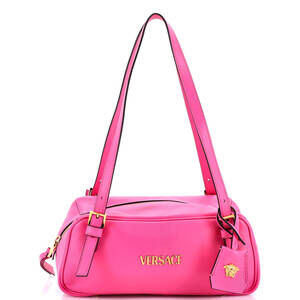 Versace Tag Bowling Bag Leather